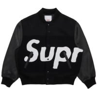 Sup Big Logo Chenille Varsity Jacket Sup Big Logo Chenille Varsity Jacket