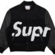 Sup Big Logo Chenille Varsity Jacket Sup Big Logo Chenille Varsity Jacket