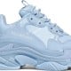 Balenciag* Wmns Triple S Sneaker 'Allover Logo - Light Blue'