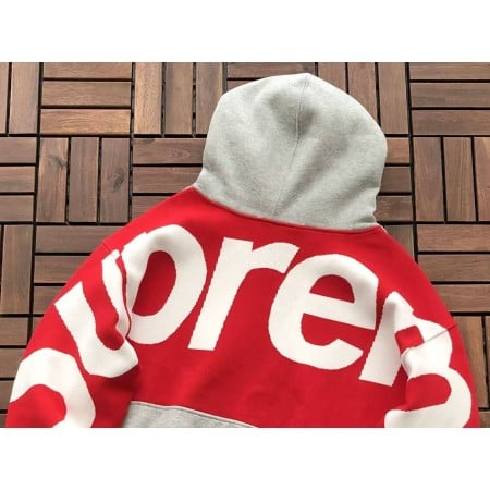 Sup Big Logo Jacquard Hooded Sweatshirt Sup Big Logo Jacquard Hooded Sweatshirt