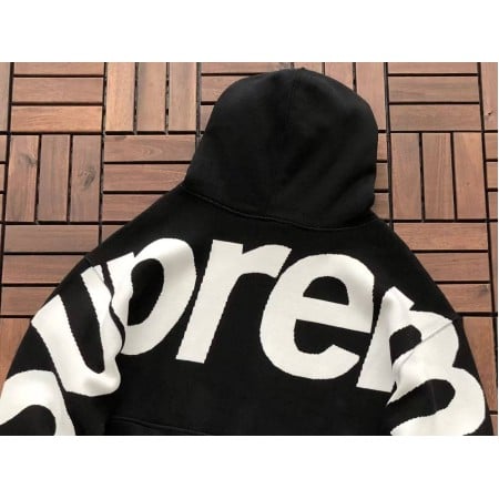 Sup Big Logo Jacquard Hooded Sweatshirt Sup Big Logo Jacquard Hooded Sweatshirt