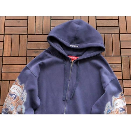 Sup Michael Jackson Dangerous Zip Up Hooded Sweatshirt