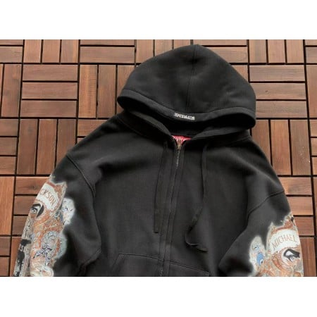 Sup Michael Jackson Dangerous Zip Up Hooded Sweatshirt