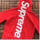 Sup Satin Appliqué Hooded Sweatshirt