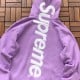 Sup Satin Appliqué Hooded Sweatshirt