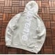 Sup Satin Appliqué Hooded Sweatshirt