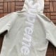 Sup Satin Appliqué Hooded Sweatshirt