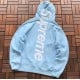 Sup Satin Appliqué Hooded Sweatshirt
