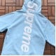Sup Satin Appliqué Hooded Sweatshirt