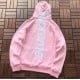 Sup Satin Appliqué Hooded Sweatshirt