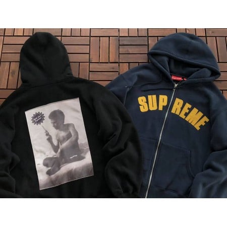 Sup x Larry Clark Zip Up Hooded Sweatshirt