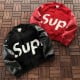 Sup Big Logo Chenille Varsity Jacket Sup Big Logo Chenille Varsity Jacket