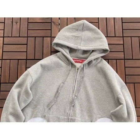 Sup Big Logo Zip Up Hooded Sweatshirt Sup Big Logo Zip Up Hooded Sweatshirt