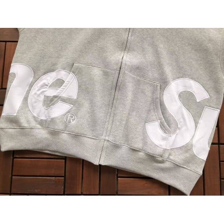 Sup Big Logo Zip Up Hooded Sweatshirt Sup Big Logo Zip Up Hooded Sweatshirt