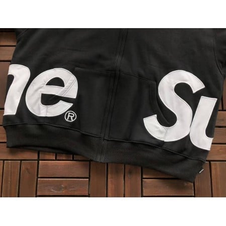 Sup Big Logo Zip Up Hooded Sweatshirt Sup Big Logo Zip Up Hooded Sweatshirt