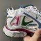 Balenciag* Runner Sneaker 'White Dark Green Blue Pink' Balenciag* Runner Sneaker 'White Dark Green Blue Pink'