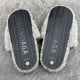 Balenciag* Furry Slides 'Grey' Balenciag* Furry Slides 'Grey'