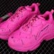 Balenciag* Wmns Triple S Sneaker 'All Over Logo - Fuchsia'