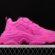 Balenciag* Wmns Triple S Sneaker 'All Over Logo - Fuchsia'