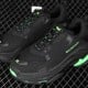 Balenciag* Triple S Sneaker 'Black Flou Green'