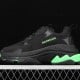 Balenciag* Triple S Sneaker 'Black Flou Green'